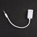 3.5mm Male to 2 Female Y Splitter Mic Speaker Cable White 18cm 2 Pcs Y9V2