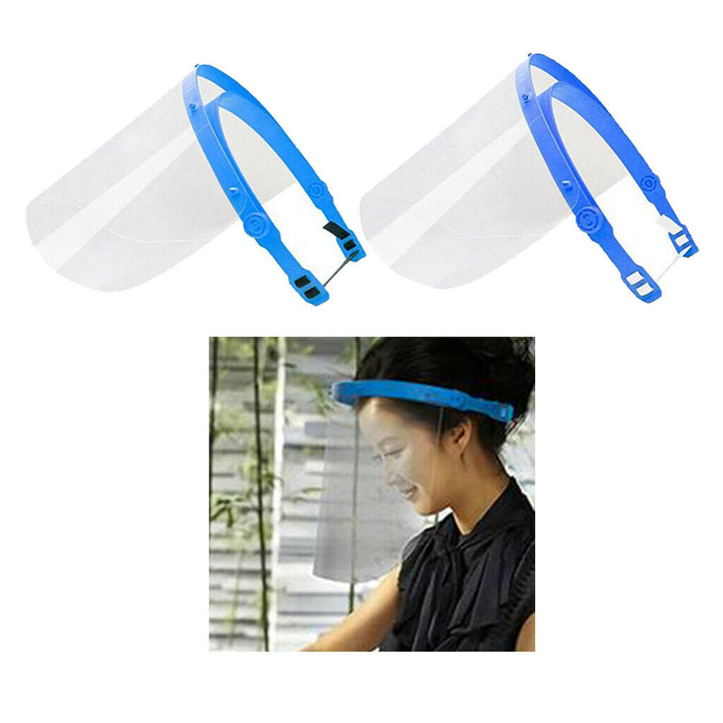2x Safety Full Face Shield Cover Barbecue BBQ Visor Cap Protector Washable