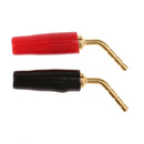 2mm Banana Plug Screw Type Audio Cable Connector Copper(Red,Black) 1pair