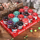 2 Pcs Set Christmas Candy Box Christmas Decorations Storage Iron Box Baby B