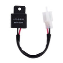 Black Motorcycle Bike 2 Pin 12V LED Turn Indicator Light Flasher Blinker Re V8N6