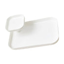 Solid White 2 Layers Storage Tray Stationery Holder Jewelry Display Plates