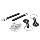Universal Aluminum Alloy Bonnet Hood Pin Lock Kit Down Hood Lock Latch Pins