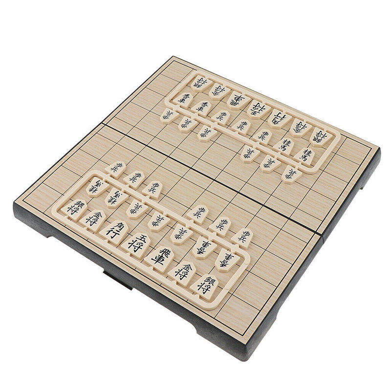 Shogi Travel Game Set 9.84 Inch Folding Board and Game Pieces
