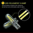 10x T10 194 168 W5W COB LED CANBUS Glass License Plate Light Bulb 12V-24V White