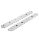 195mm x 20mm Straight Repair Joining Mending Flat Plate Brackets 2pcs