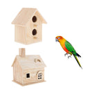 Comfort Cozy Woodland Cabin Birdhouse Outdoor Decor Hanging Bird House Habitat