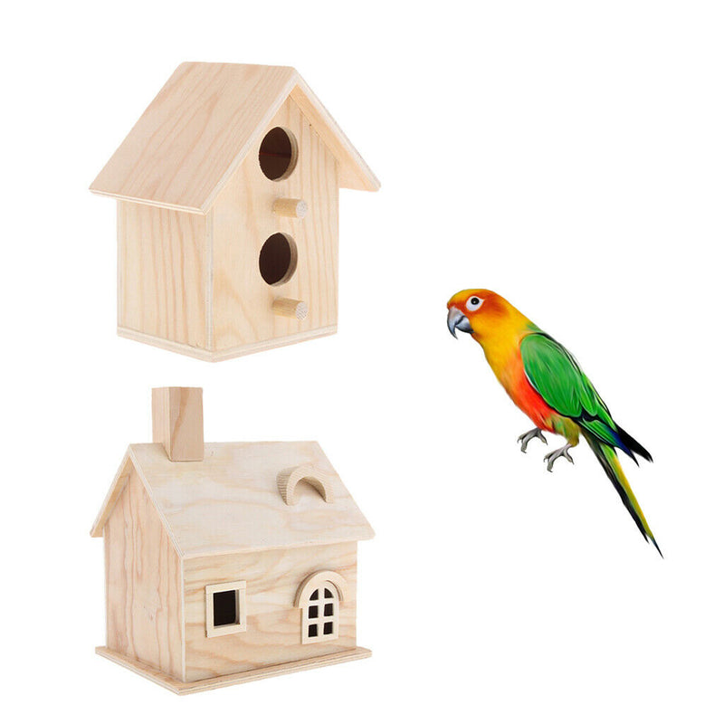 Comfort Cozy Woodland Cabin Birdhouse Outdoor Decor Hanging Bird House Habitat