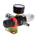 1/4 Inch Air Compressor Filter Oil Water Separator Trap Tool Kit With Regul