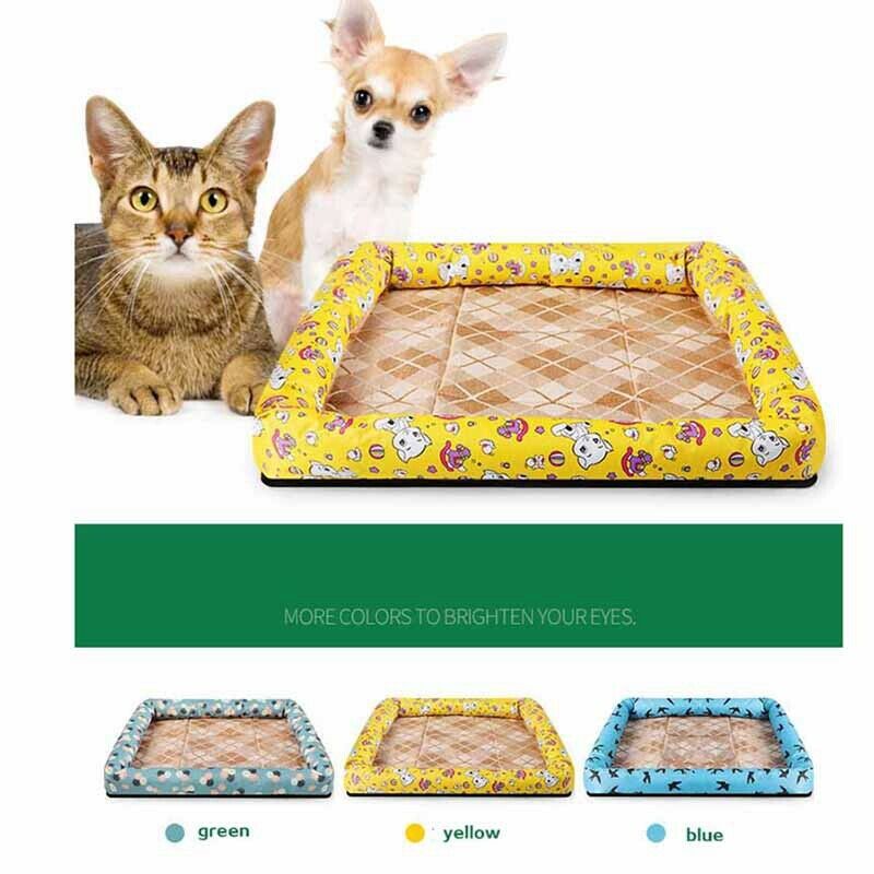 Summer Ice Silk Cool Breathable Oxford Cloth Mat Kennel Waterproof Cool Dog