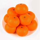 4 Pcs Soft Plastic Simulation Orange Fruit Home Decoration Burgundy Q7P6