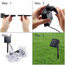 7 Meters 50 Led Solar Power Fairy String Lights Blossom Flower Lamp WaterproJ8P9