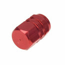 Red tire air valve caps Fit All Schrader valve (pack of 4)