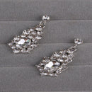 Bridal Rhinestone Necklace Earrings Jewelry Set Crystal Collar Party Jewe 3C