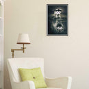 Wolf Reflection 5D Diamond Painting Paint By Number Kits for Adults Beginners