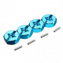 4Pcs Hexagonal Combiner Wheel Rim Hex 7Mm Upgrade 12Mm Metal Adapter for 1/