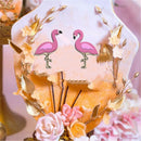 1pair Flamingos Shape Fondant Cookie Cutters Cake Decor Biscuit Baking MoldsME
