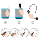 Upgrade 2.4G Wireless Microphone Speech Headset Megaphone Radio Loud Mic