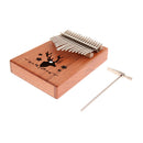 17 Note African Kalimba Mbira Thumb Piano Mahogany Body for Kids Adults Gift
