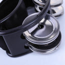 Foot Tambourine Percussion with Steel Jingles for Cajon & Guitar Players bl