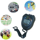 Digital Handheld Sports Stopwatch Stop Watch Timer Timer Alarm Counter E0V4 A7M8