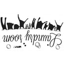 5X("Laundry Room" laundry room decoration carved wall stickers can remove  Z9T1)