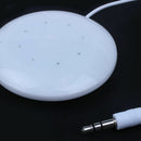 New 3.5mm Portable Mini Speaker Pad for MP3 MP4 CD iPod Phone White A7S2