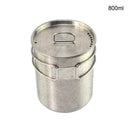 701-800ml Stainless Steel Camping Cookware Cup Pot Outdoor Camping Cup New N8Y3