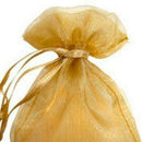 100- 1 Golden Organza Bags candy bags 7*9cm .