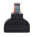 2x RJ45 Ethernet Adapter Screw Terminal Adaptor RJ45 Male To 8Pin Converter