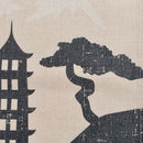 Noren Japanese Curtain Short Doorway Tapestry Linen Room Decoration Sunset