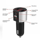 Bluetooth 4.2 Wireless Handsfree Car FM 40mA Transmitter MP3 USB Charger Ki V0C6
