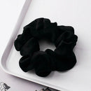 Women Hair Rings Satin Cloth Scrunchies Ponytail Holder Hairband (Style 7) A