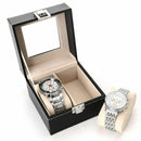 2 Slots Watch Display Case Jewelry Collection Storage Organizer Box Case WSL