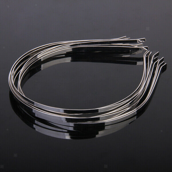 10Pack Blank Plain Metal Headband DIY Hair Band Accessory Craft 3mm
