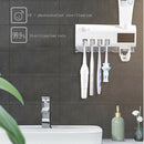 Smart UV SterilizationToothbrush Holder Dispenser USB Solar-panel