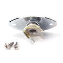 Flat 6.35mm 1/4'' Guitar Output Jack Plate Socket for Electric Guitar Bass