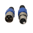 2/5/10Pairs XLR 3Pin Female MIC Jack Plug Audio Microphone Cable Connector
