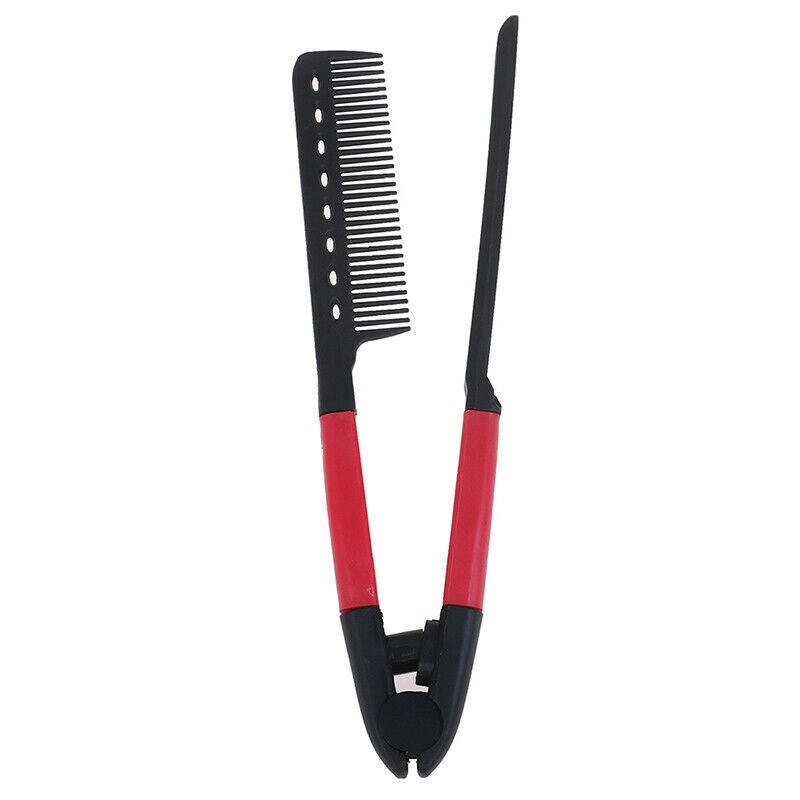 1PC Beauty Hair Comb Hair Straightening Comb Brush V Shape Folding Styling 3C