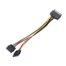 Sata Hard Drive Power Cord 15Pin One Minute Two Turn Wiring Male To Female