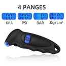 HB-110 Digital Tire Pressure Gauge 0-150 PSI for Car Motorcycle (Black) A