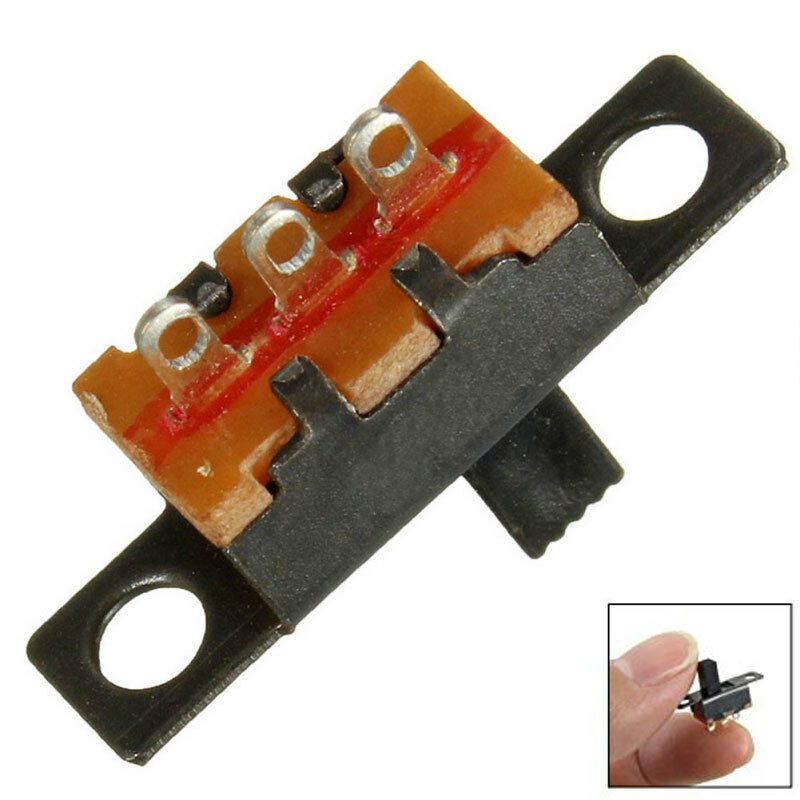 20pcs 5V 0.3 A Mini Size Black SPDT Slide for Small DIY-Power