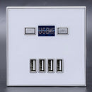 4-Port Quick Charger Home Use Wall Socket Power Usb Electrical Outlet 86Mm  J4D9