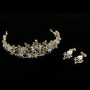Bridal Crystal Headbands and Earrings Set Crown Tiara Wedding Accessories