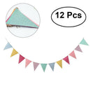 Fabric DIY Wedding Bunting Birthday Ornament Banner Anniversary Hanging OZ