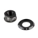 Bike Hub Screw Nut Bike Axle Screw MTB Flange Nut M10 Track Wheel Nut Black