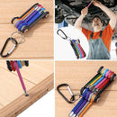 9pcs Folding Screwdriver Hex Wrench Set Allen Inner Hexagonal Spanner Kit