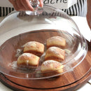 Acrylic Cake Display Dish Bread Tray with Lid Dessert Table Tray with Cover