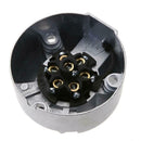 7 Way RV Boat Truck Trailer Metal Plug Connector Adapter+ Socket Kit