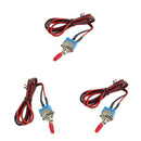 3x Security Alarm Pre-Wired On/Off Mini Toggle Switch for Car alarm systems,